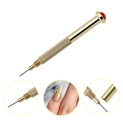 1 Piece Nail Art Manual Puncher Piercing Pen DIY Pendant Punch Drilling Dotting  • $5.04