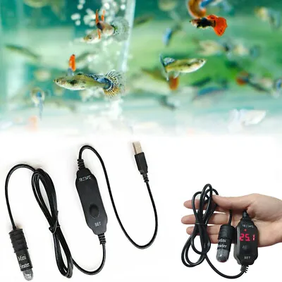 $15.90 • Buy Mini Aquarium Fish Tank Heater USB Heating Rod Temperature Controller Thermostat
