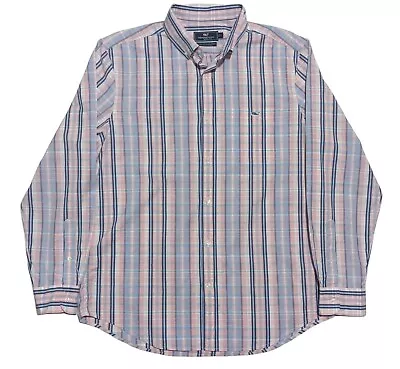 Vineyard Vines Mens L Long Sleeve Button Down Plaid Classic Fit Tucker Shirt EUC • $14.75