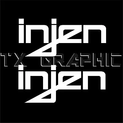 Decal For Injen Logo Performance  Vinyl Sticker Intake Air Filter  Exhaust  Hose • $3.95