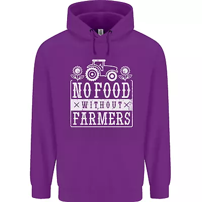 No Food Without Farming Farmers Childrens Kids Hoodie • £17.99