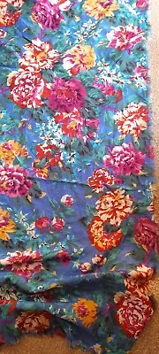 Liberty Of London All Wool Made In England Large Multicoloured FloralFaulty  • £19.99