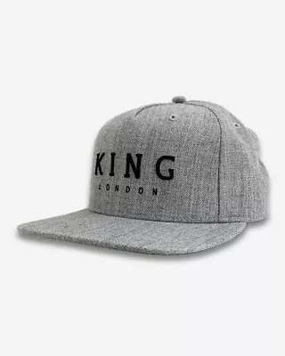 KING Streetwear Snapback Cap - Staple Cap Grey Heather - New • £15