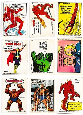 1967 Marvel Super Heroes Stickers Complete Set (55)    Philadelphia Chewing Gum • $495