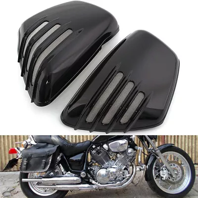 Black Side Panel Battery Cover Mesh Cap For Yamaha XV 700 750 1000 Virago 84-up • $31.68