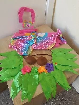 Build A Bear Hula Skirt & Coconut Bra Top & Swimsuit Sarong Towel & Bag Outfits • £19.95