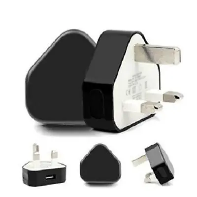 Usb Wall Charger Mains Plug Adapter For Mobile Phone X 8 Plus 7 6 5 Ipod Ipad Ce • £5.99