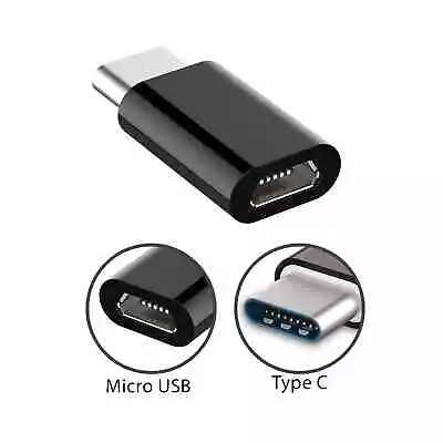 Micro USB Female To USB 3.1 Type-C Male Converter USB-C Data Cable OTG Adapter • $2.95