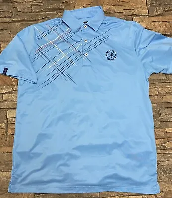Greg Norman Myrtle Beach National Golf Shirt Sz M Blue Nice! • $18
