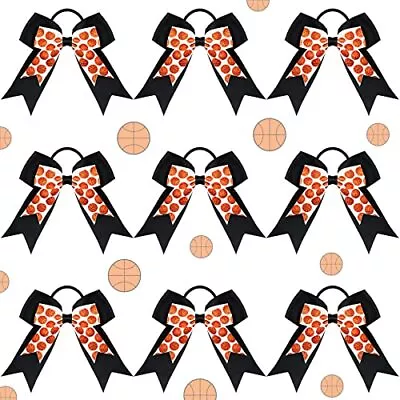 9 Pieces Hair Bows Basketball Ballet Volleyball Hair Bows Cheerleader Bows El... • $13.10