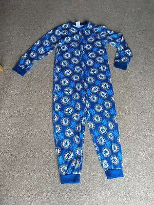 Boys All In One Chelsea FC Pyjamas Size 9-10 Yrs • £5