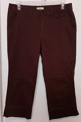 $7.20 • Buy Z. Cavaricci Authentic Vintage Brown Cropped Stretch 5-pocket Pants Sz 12 37x23