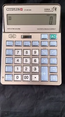 English Talking Calculator LARGE NUMBERS  Watch Speaking Voice Visually Math  • $17.99