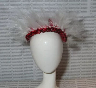 Hat Marilyn Monroe Gentlemen Prefer Blonde Red White Feather Headpiece Accessory • $5.96