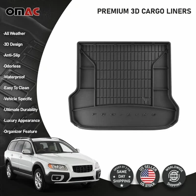 $99.90 • Buy OMAC Premium Cargo Liner Fits Volvo V70 XC70 2008-2016 3D Black Rear Trunk Mat