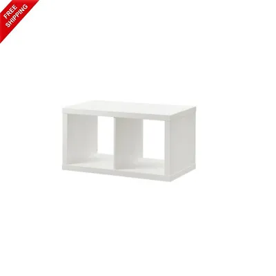 IKEA KALLAX 2 Shelf Display Shelving Unit Wall Bookcase & Drawer Rack 77x41 Cm • £47.99