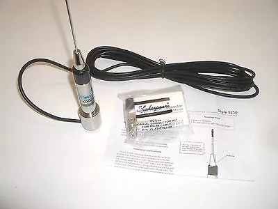 SHAKESPEARE 5250 36  MARINE VHF ANTENNA 1/2 WAVE 1 -14 MOUNTING 15Ft COAX CABLE • $119.95