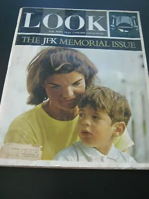 ORIGINAL Vintage Look Magazine November 171964 John F Kennedy JFK Memorial • $9.95