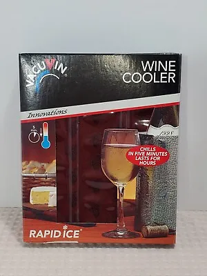 $24.99 • Buy VacuVin Wine Cooler Rapid Ice New In Box, 5 Minute Cooling, Innovations
