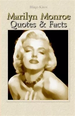 Marilyn Monroe: Quotes & Facts By Kirov Blago Brand New Free Shipping In T... • $10.29