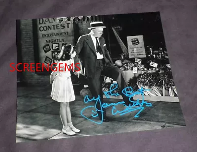 Jane Withers Signed Photo W.C. Fields  It's A Gift  RARE Child Star Classic Mint • $75
