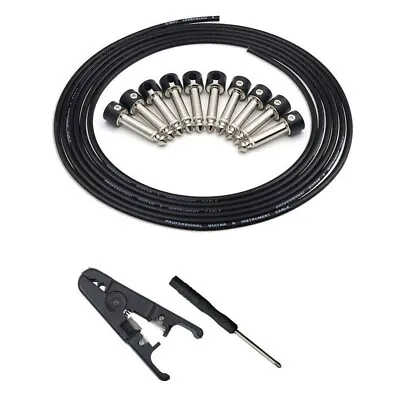 Solderless Connectors  Guitar Cable Diy Guitar Pedal Patch Cable Kit T6R4 • £28.50