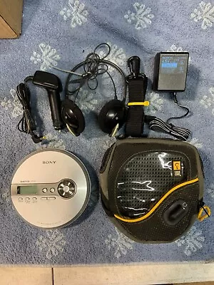 Sony Walkman MP3 FM D-NF340 With Many Accessories And Case Logic Cary Bag • $60