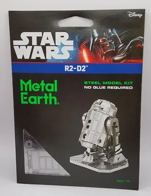 Fascinations Metal Earth Star Wars Robot R2-D2 3D Laser Cut Steel Model Kit • $13