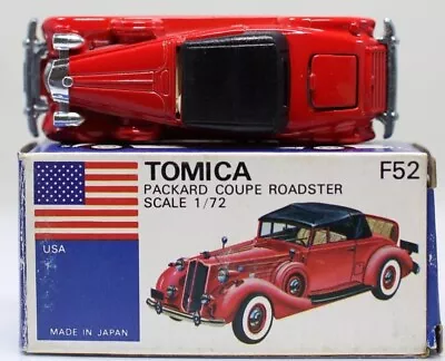 Tomica Blue Box F52 Packard Coupe Roadster 1/72 Made In Japan • $35