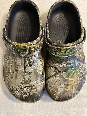 Crocs Baya RealTree Xtra Clogs Camo Mens 6 Women 8green Rubber 206517-260 Hunt • $25.32