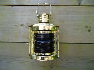 Ships Brass Starboard Oil Lamp Green Navigation Lantern / Port  Masthead Red • $84.65