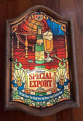 Vintage Heileman Special Export Illuminated Beer Sign Lighted Embosograph Tested • $175