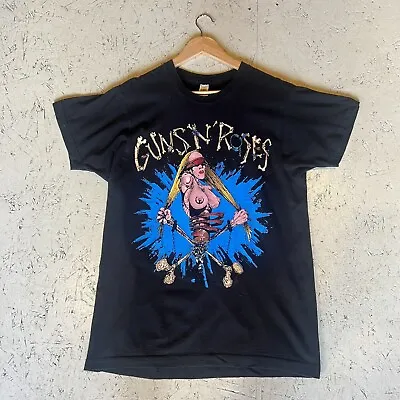 Vintage Guns N Roses T Shirt Pretty Tied Up European Tour 1992 Rare Black • £350