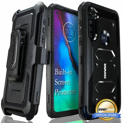 Moto G Power / G Stylus (2020) Dual Armor Holster Case Belt Clip COVRWARE Aegis • $10.99