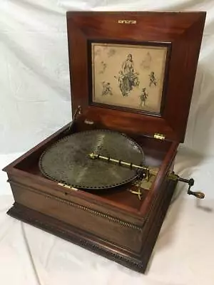 Rare 1900s Antique Regina Disc Music Box Made In Usa 15.5 Inch Single Comb • $4063.99