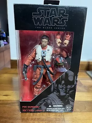 Star Wars Black Series 6” Poe Dameron X-Wing Pilot Used No # 7 • £14