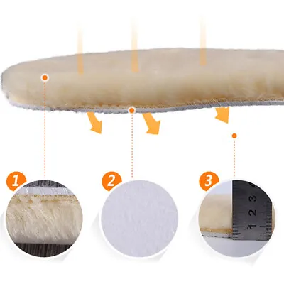 Sheepskin Insoles Pads Replacement For UGG Boots/EMU/RainBoots Women & Men F+ • $5.68