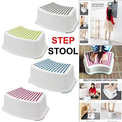 £7.49 • Buy Plastic Step Stool Anti Non Slip Grip Kids Child Booster Toilet Potty Training