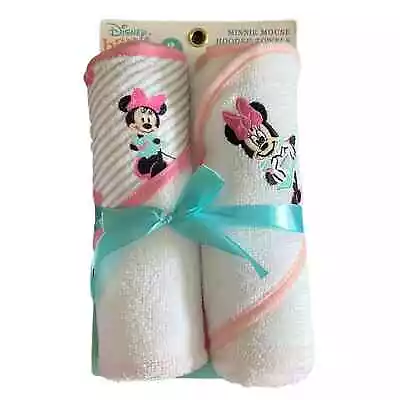 New Disney Newborn Minnie Mouse Hooded Baby Towels  • $15