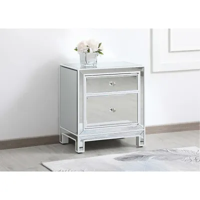 Mirrored Cabinet White Living Dining Room Bedroom Bathroom Dresser End Table • $766.17