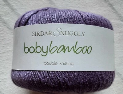 £2 • Buy SIRDAR SNUGGLY BABY BAMBOO 50gm Purple 096