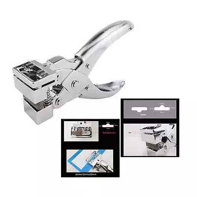 Slot Punch Hand Press T Shaped Hole Cutting Tool For ID Card Luggage Tag • £25.08