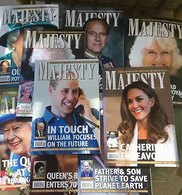 9 Majesty Magazines Will & Kate. The Queen & Family • $12.63