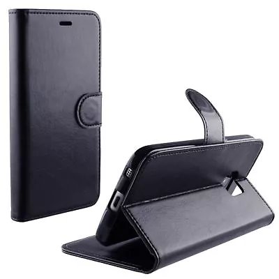 Black PU Leather Flip Wallet Case Kickstand Cover For LG G6 G7 K4 K8 2017 • £3.79