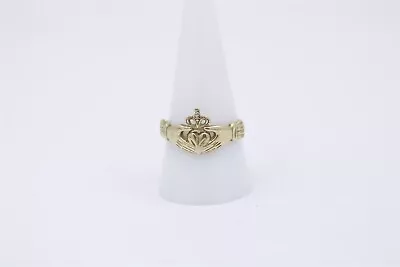 Vintage 14k Yellow Gold Claddagh Ring Sz 9.5 • $222