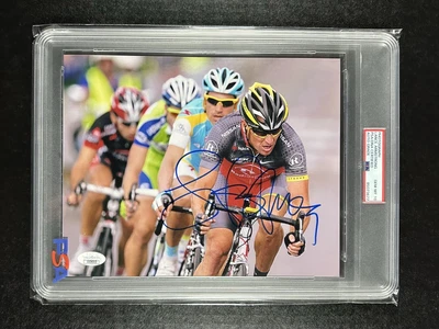 £368.69 • Buy LANCE ARMSTRONG Autograph AUTO 8x10 Signed SLABBED Photo PSA/DNA & JSA *PSA 10*
