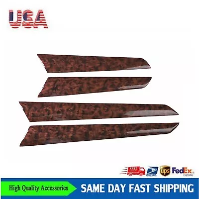 4 × Agate Wood Grain Inner Door Panel Cover Trim For 08-14 Mercedes-Benz C-Class • $57.69