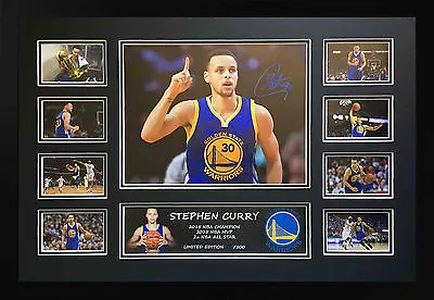 Stephen Curry Golden State Warriors Signed Limited Edition Framed Memorabilia • $129.99