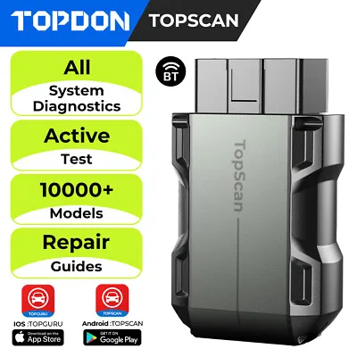 TOPDON TOPSCAN Bluetooth OBD2 Car All System Scan Code Reader Scanner Tool ABS • $89