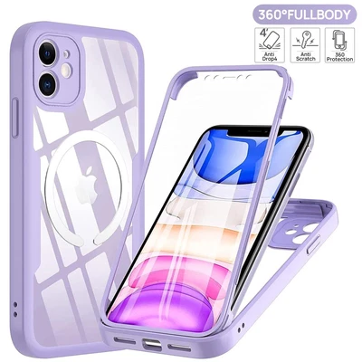 $5.85 • Buy Fr IPhone 14 13 Pro Max 12 11 Shockproof 360 Full Body Build-in Clear Case Cover